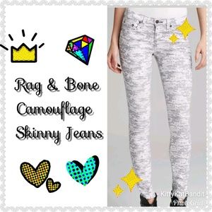 Rag & Bone Camouflage Skinny Jeans Size 23